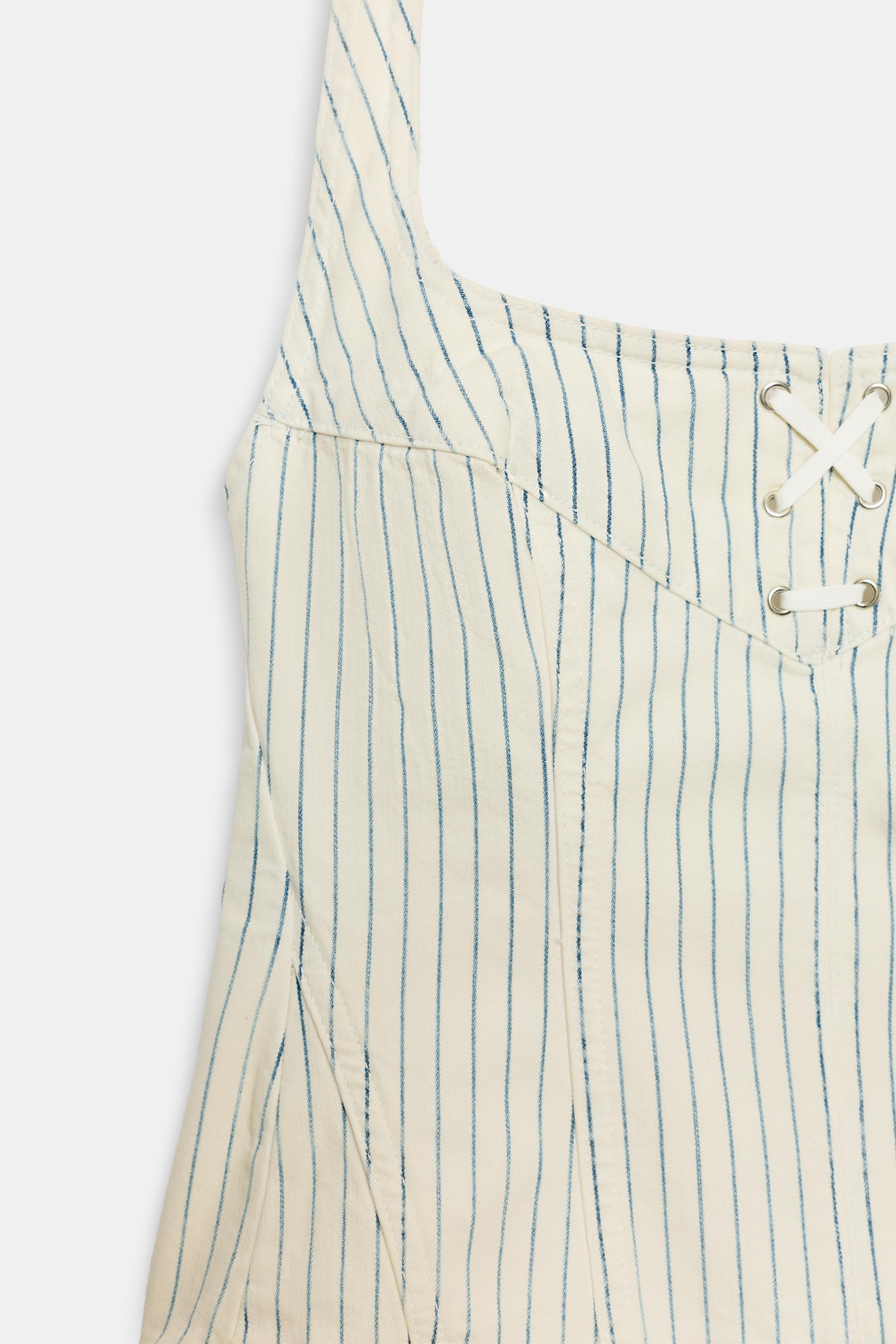 TOP HALTER À RAYURES